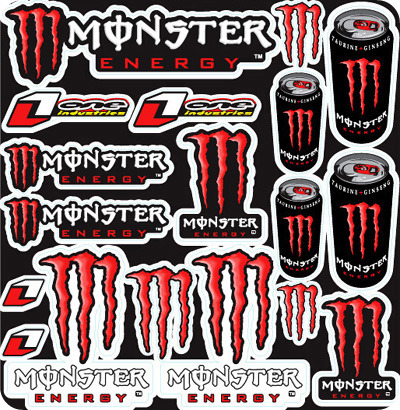 MotoSTKTuning Sticker- 몬스터-B1 -국내주문생산방식!!!오토바이스티커!!